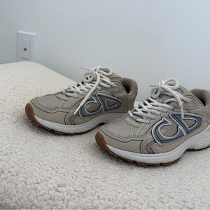 Dior Beige and Gray Women's Sneakers